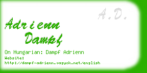 adrienn dampf business card